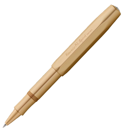 Ручка-роллер KAWECO AL Sport Gold Edition 0.7мм золотистый