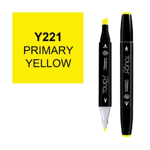 Маркер двухсторонний спиртовой TOUCH TWIN Y221 Желтый основной Маркер двухсторонний спиртовой TOUCH TWIN Y221 Желтый основной