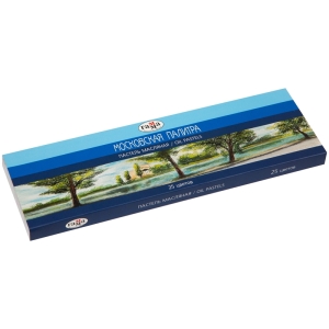 Пастель масляная Гамма "Московская палитра", 25 цветов, картон. упак.