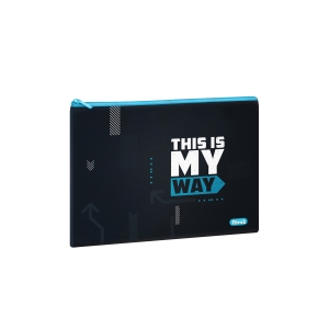 Папка с декоративными нашивками А4 Forst "Way to win", 340*245мм, 1 отделение, полиуретан