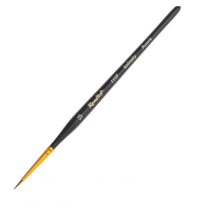 Кисть Roubloff Серия 111F колонок круглая укороченная вставка ручка матовая короткая №1,5