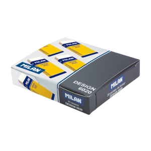 Ластик MILAN 6020 прямоугольный 61*21*11 мм из пластика, для карандаша
