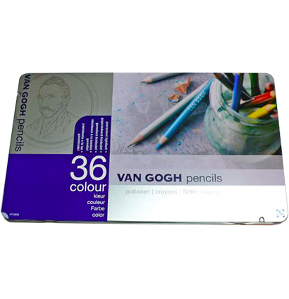 Van Gogh Royal Talens Basic 36 набор цветных карандашей в фирменном кейсе купить в художественном магазине ArtCraft.Space с доставкой по РФ и СНГ