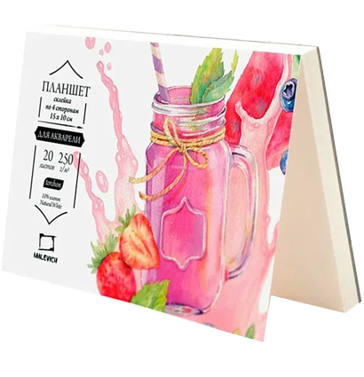 Альбом для акварели Sweet Dreams Малевичъ torchon склейка А6 / 20 листов / 200 гм купить в художественном магазине ArtCraft.Space с доставкой по всему миру