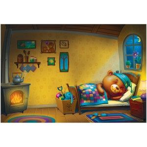 Пазл  24 эл. Maxi ТРИ СОВЫ "В гостях у мишки"