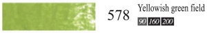 Пастель сухая мягкая профессиональная круглая Галерея цвет № 578 оливковый зеленый IV
