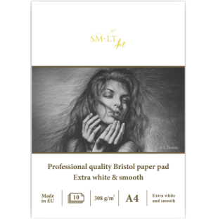 Альбом SMLT Art Bristol 308г/м2 A4 10л экстрабелый склейка,
