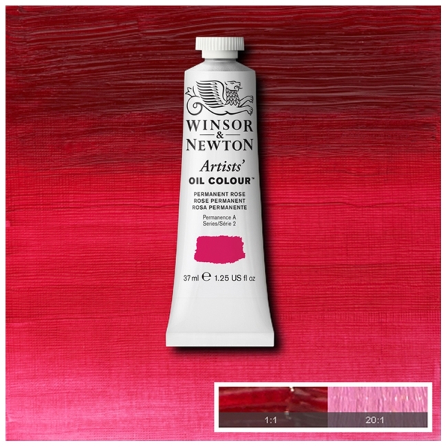 Масляные художественные краски, 37 мл, перманентный розовый