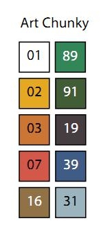 Цветной угольный брусок "Art Chunky" цилиндрической формы, диаметр 18 мм, длина 80 мм, упакован в индивидуальную пластиковую, цвет 01 перманентный белый