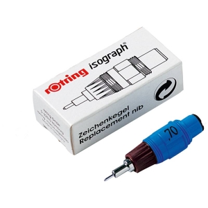 Пишущий элемент для изографа Rotring 0.7 мм, картон. упак.