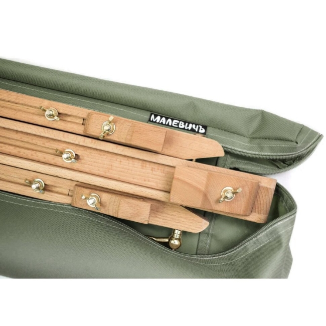 Сумка-чехол для деревянного мольберта-треноги Малевичъ зелёная с ремнём купить в художественном магазине ArtCraft.Space с доставкой по всему миру