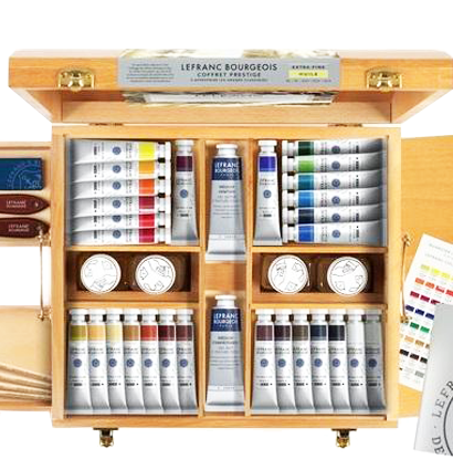 Набор масляных красок Extra Fine Prestige LeFranc&Bourgeois 30 цветов в тубах с аксессуарами в этюднике купить в художественном магазине ArtCraft.Space с доставкой по всему миру