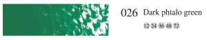 Пастель мягкая профессиональная квадратная цвет № 026 темный фталевый зеленый