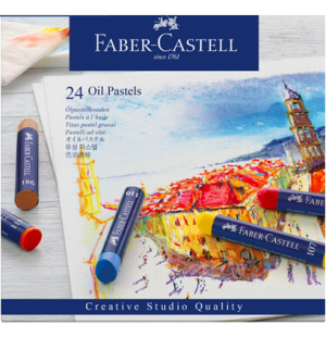 Пастель масляная Faber-Castell "Oil Pastels", 24 цвета, картон. упак.