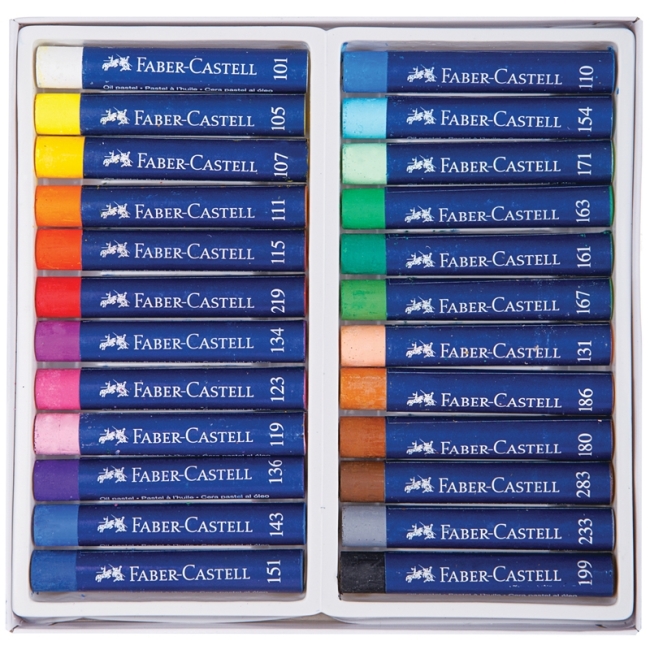 Пастель масляная Faber-Castell "Oil Pastels", 24 цвета, картон. упак. Пастель масляная Faber-Castell "Oil Pastels", 24 цвета, картон. упак.
