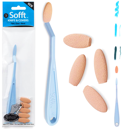 Мастихин для пастели с овальной насадкой №3 PanPastel Knife с набором насадок купить в магазине товаров для рисования ArtCraft.Space с доставкой по РФ и СНГ