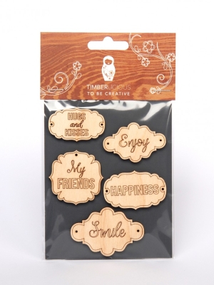 Набор заготовок для декорирования Basic shapes2 фанера 10х14см,