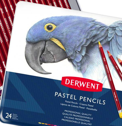 Набор пастельных карандашей Derwent Pastel Pencils 24 цвета в металлическом кейсе купить в фирменном магазине карандашей ArtCraft.Space с доставкой по РФ и СНГ