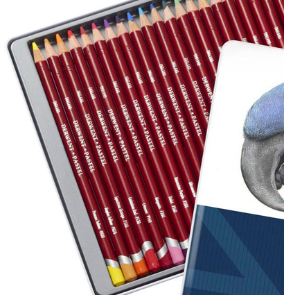 Набор пастельных карандашей Derwent Pastel Pencils 24 цвета в металлическом кейсе купить в фирменном магазине карандашей ArtCraft.Space с доставкой по РФ и СНГ