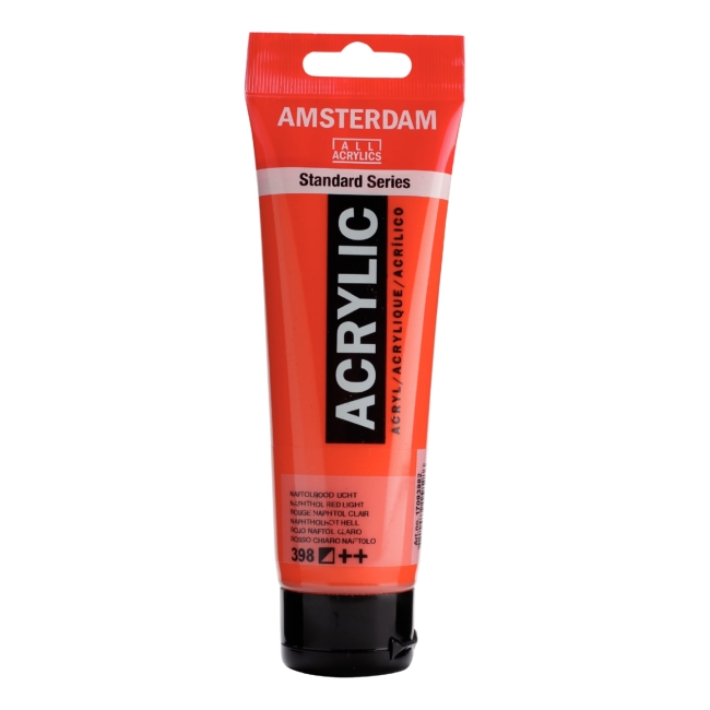 Краска акриловая Amsterdam туба 120мл №398 Красный нафтол светлый