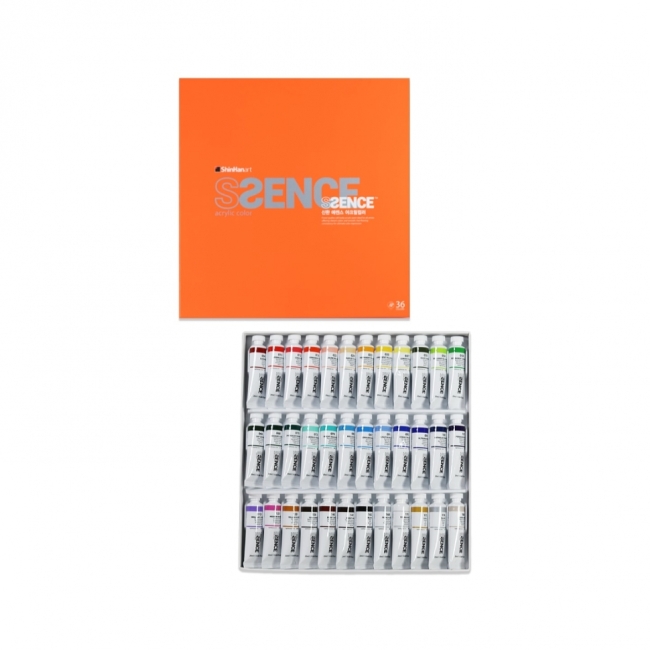 Набор акриловых красок ShinHan Ssence 36 туб по 20мл в картонной упаковке Набор акриловых красок ShinHan Ssence 36 туб по 20мл в картонной упаковке