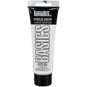 Краска акриловая художественная Liquitex "Basics", 118мл, туба, 432 белила титановые