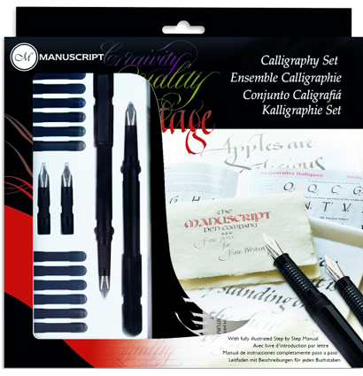 Набор пишущих узлов Manuscript Calligraphy 4 с аксессуарами блистер купить в магазине ArtCraft.Space