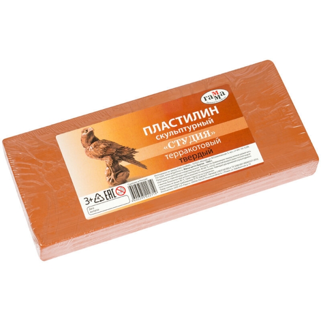 Пластилин скульптурный Гамма "Студия" профессиональный терракотовый твердый 1кг купить в художественном магазине ArtCraft.Space с доставкой по всему миру