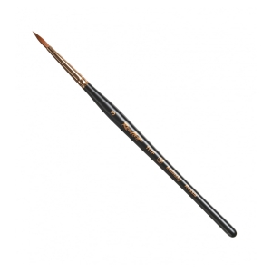 Кисть Roubloff Серия 111F колонок круглая укороченная вставка ручка матовая короткая №3