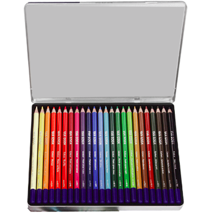 Van Gogh Royal Talens Basic 24 набор цветных карандашей в фирменном кейсе купить в художественном магазине ArtCraft.Space с доставкой по РФ и СНГ