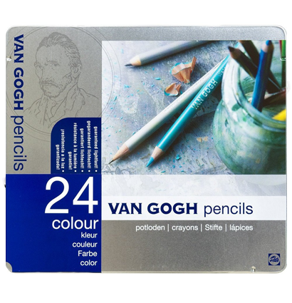 Van Gogh Royal Talens Basic 24 набор цветных карандашей в фирменном кейсе купить в художественном магазине ArtCraft.Space с доставкой по РФ и СНГ