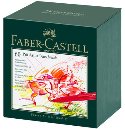 Набор маркеров Pitt Artist Pen Brush Faber Castell 60 цветов в кейсе купить в художественном магазине ArtCraft.Space с доставкой по РФ и СНГ Набор маркеров Pitt Artist Pen Brush Faber Castell 60 цветов в кейсе купить в художественном магазине ArtCraft.Space с доставкой по РФ и СНГ