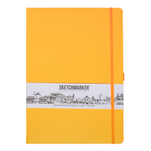 Блокнот для зарисовок Sketchmarker 140г/кв.м 21*29.7см 80л твердая обложка Неоновый апельсин Блокнот для зарисовок Sketchmarker 140г/кв.м 21*29.7см 80л твердая обложка Неоновый апельсин