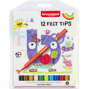 Набор фломастеров Bruynzeel 12цв, Набор фломастеров Bruynzeel 12цв,