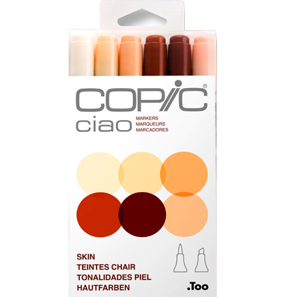 Набор маркеров Copic Ciao телесные цвета 6цв