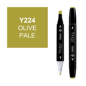 Маркер двухсторонний спиртовой TOUCH TWIN Y224 Зеленый оливковый бледный Маркер двухсторонний спиртовой TOUCH TWIN Y224 Зеленый оливковый бледный