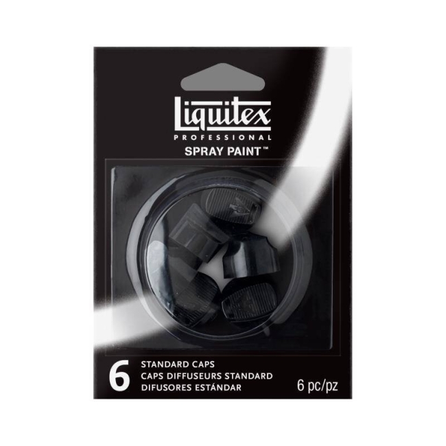 Набор насадок-кэпов Liquitex Spray Standard Caps 6 штук стандартные купить в художественном магазине ArtCraft.Space с доставкой по всему миру