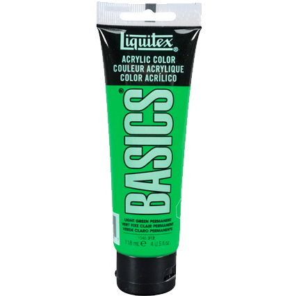Краска акриловая Liquitex Basics №312 зеленый светлый перм 118 мл купить в художественном магазине ArtCraft.Space с доставкой по всему миру