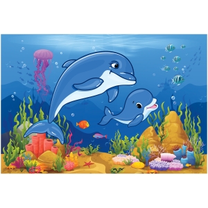 Пазл  24 эл. Maxi ТРИ СОВЫ "Дельфины"