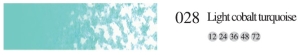 Пастель мягкая профессиональная квадратная цвет № 028 светлый бирюзовый кобальт