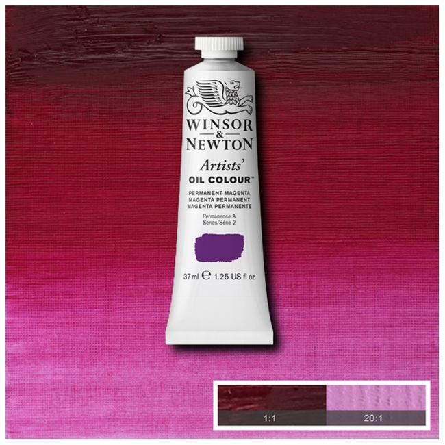 Масляные художественные краски, 37 мл, перманентный фуксин