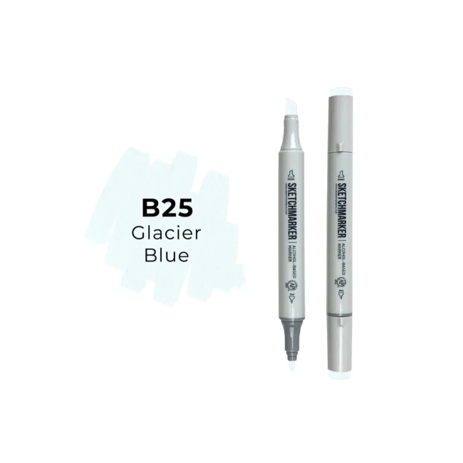 Маркер SKETCHMARKER двухсторонний на спирт.основе цв.B25 Голубой ледник