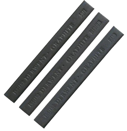 Графит натуральный художественный в брикетах Derwent Graphite 6 штук, мягкий  купить в художественном магазине ArtCraft.Space с доставкой по РФ и СНГ