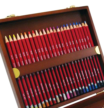 Набор пастельных карандашей Derwent Pastel Pencils 48 цветов в деревянном кейсе купить в фирменном художественном магазине ArtCraft.Space с доставкой по РФ и СНГ