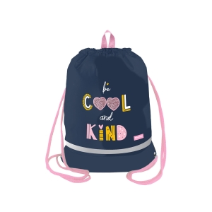 Мешок для обуви 1 отделение Berlingo "Be cool", 400*480мм, расширяющееся дно, светоотражающая лента, карман на молнии