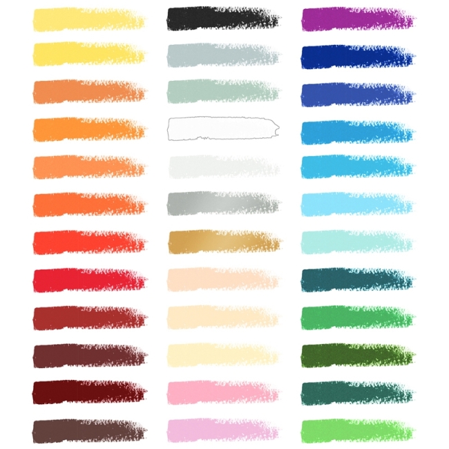 Пастель масляная Гамма "Студия", 36 цветов, картон. упак.