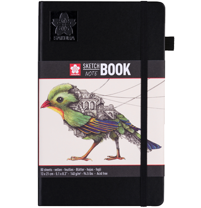 Скетчбук Sakura Sketch / Note  с белой бумагой А5 / 80 листов / 140 гм купить в художественном магазине ArtCraft.Space с доставкой по всему миру