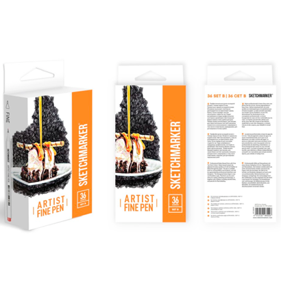 Набор 36 линеров капиллярных Sketchmarker Artist Pen "Базовый 2"  купить в магазине маркеров ArtCraft.Space с доставкой по всему миру