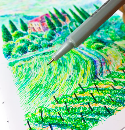 Набор 36 линеров капиллярных Sketchmarker Artist Pen "Базовый 2"  купить в магазине маркеров ArtCraft.Space с доставкой по всему миру