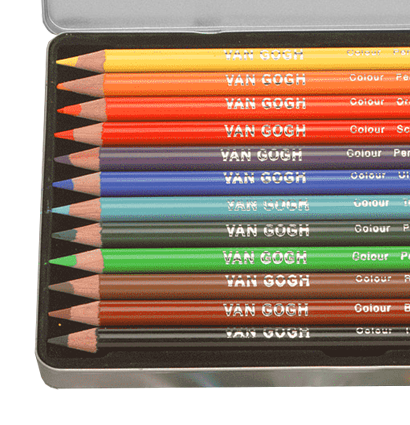 Ван Гог - Van Gogh Royal Talens 12 набор цветных карандашей в фирменном кейсе купить в художественном магазине ArtCraft.Space с доставкой по РФ и СНГ